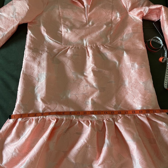 NWT Tuckernuck Bellini Pink Fil Coupe Palmerston party dress S - Picture 14 of 15